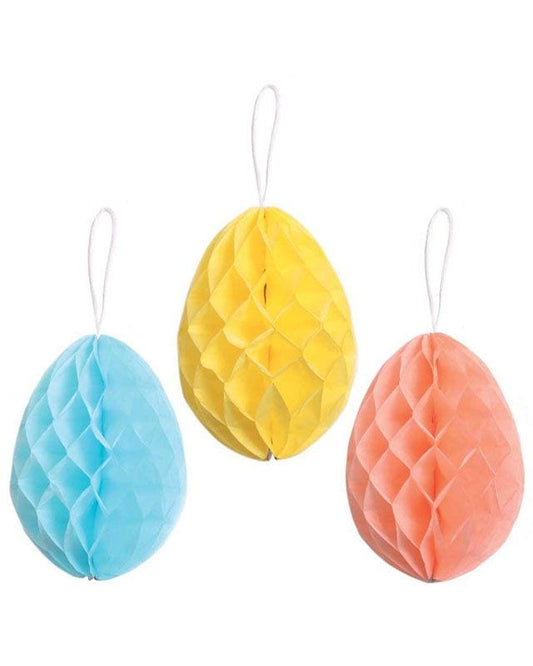 Large Honeycomb Easter Egg - 25cm - Assorted