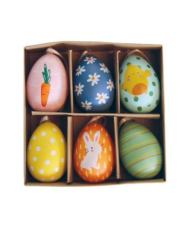 Easter Egg Hanging Decorations (6pk)