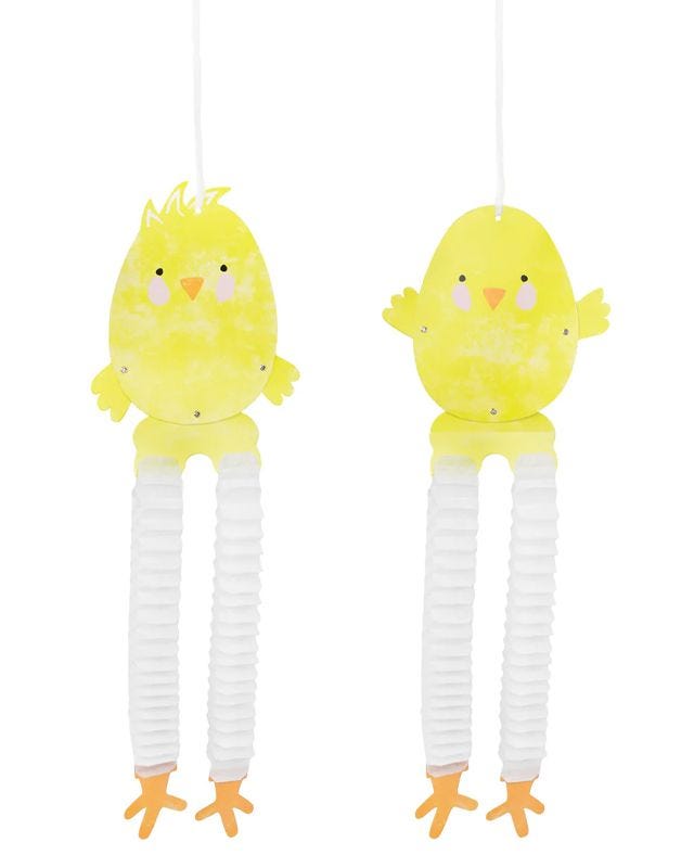 Cheeky Chick Honeycomb Decoration (2pk)