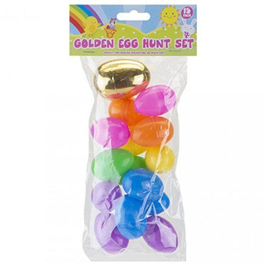 Golden Mix Easter Hunt Fillable Eggs (15pk)