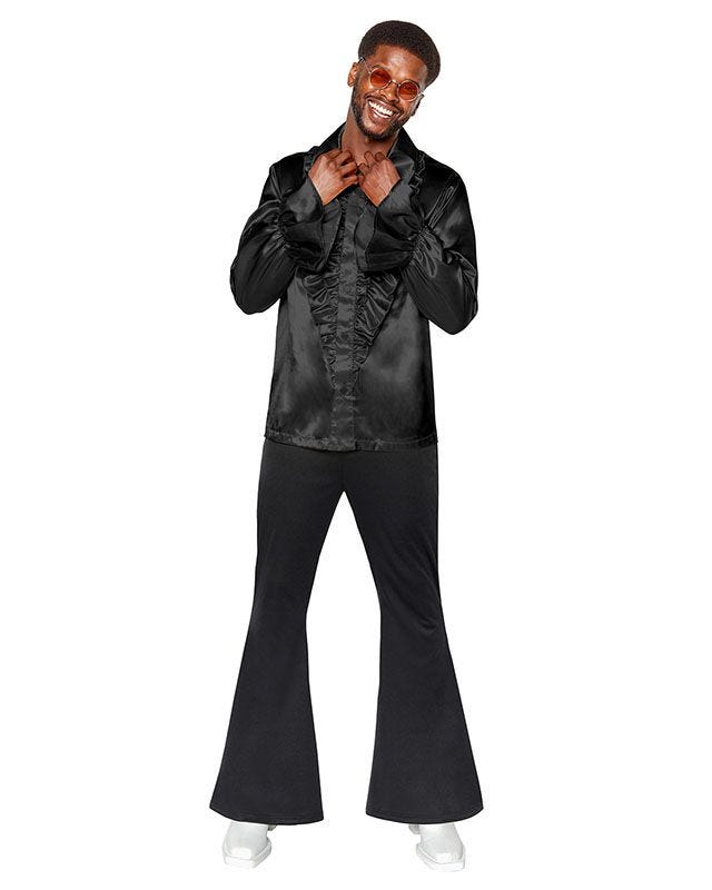 70s Black Disco Flares - Adult Costume