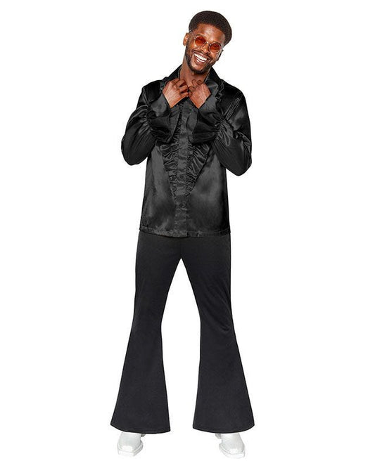 70s Black Disco Flares - Adult Costume