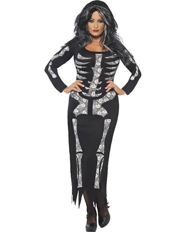 Skeleton Tube Dress - Adult Costume