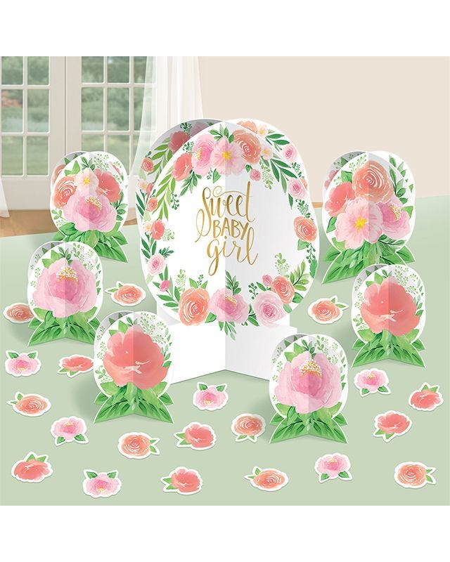 Floral Baby Table Decorating Kit