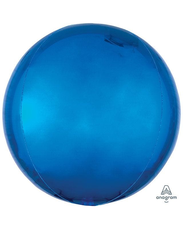 Blue Orbz Balloon - 16" Foil - Unpackaged