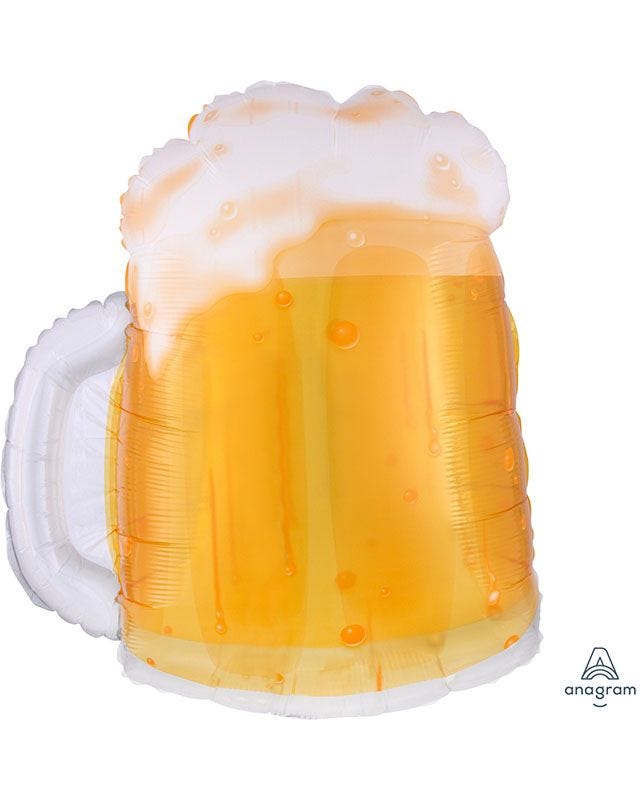 Beer Mug SuperShape Balloon - 23" Foil