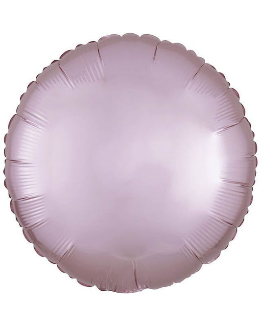 Satin Luxe Pastel Pink Round Balloon - 18" Foill