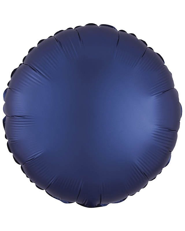 Satin Luxe Navy Round Balloon - 18" Foil