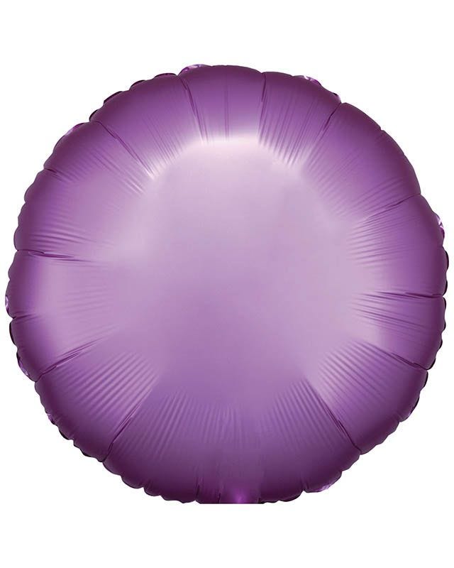 Silk Lustre Flamingo Pink Round Balloon - 18" Foil