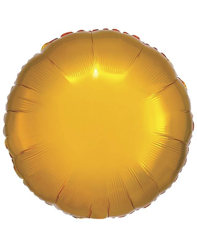 Metallic Gold Round Balloon - 18" Foil (Unpackaged)