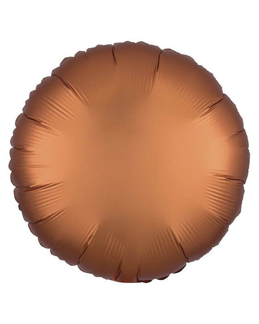 Satin Amber Round Balloon - 18" Foil (Unpackaged)