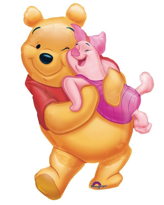 Big Pooh Hug Supershape Balloon - 20" x 32" Foil