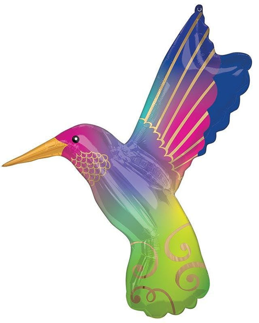 Hummingbird Supershape Balloon - 29" x 36" Foil