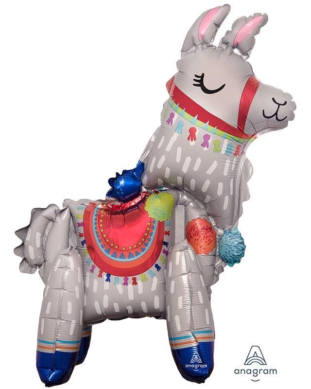 Llama Standing Foil Balloon