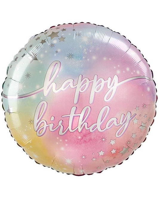 Luminous Happy Birthday Jumbo Balloon - 28" Foil