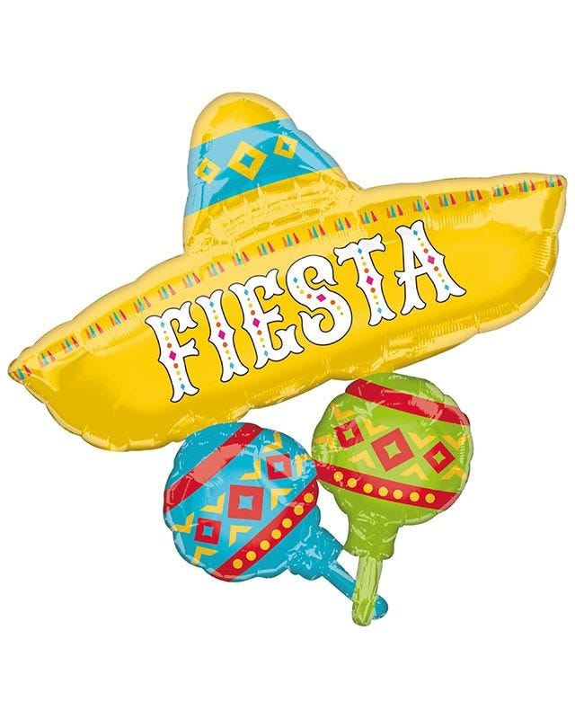 Mexican Fiesta Supershape Balloon - 31" x 32" Foil