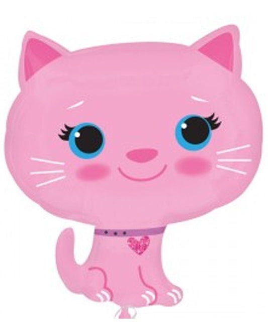 Pink Kitten Supershape Foil Balloon