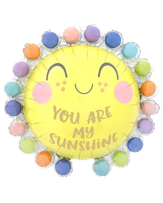 You Are My Sunshine Supershape Balloon - 25" x 26" Foil