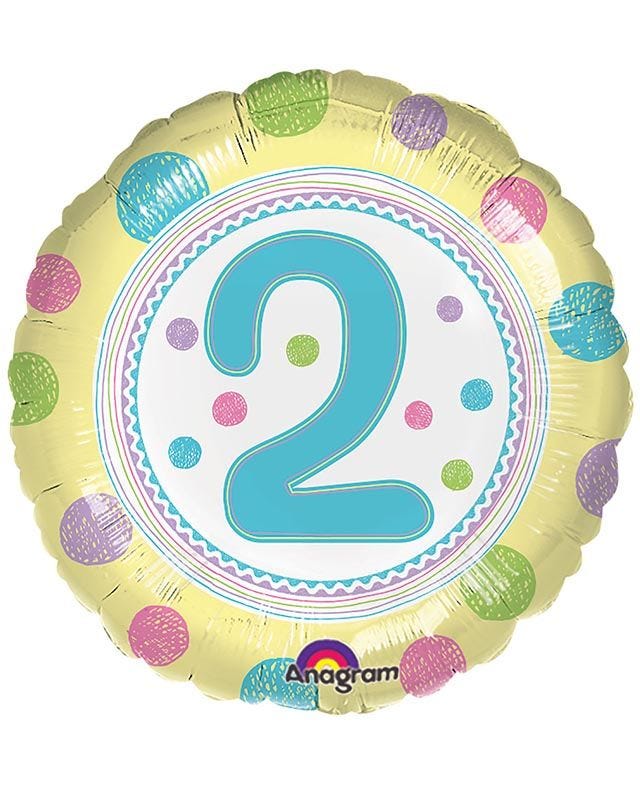 Age 2 Spot Balloon - 18" Foil