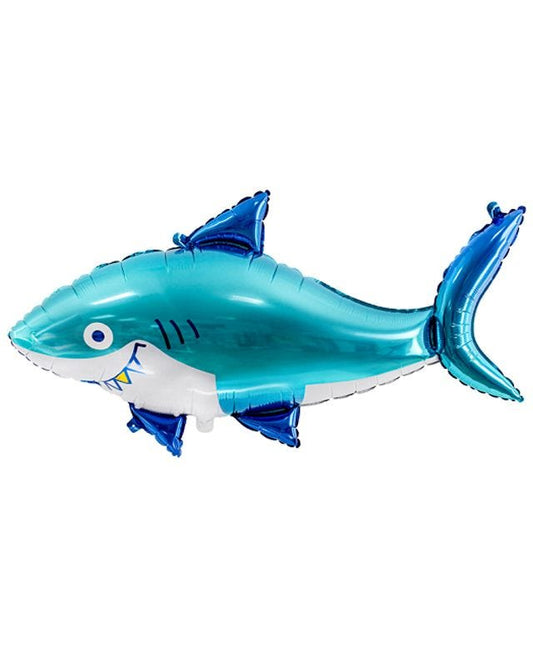 Blue Shark Foil Balloon - 36"