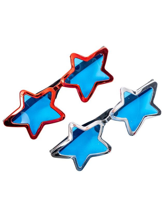 Jumbo Metallic Star Glasses