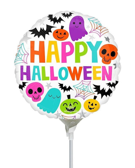 Colourful & Creepy Halloween Air-Filled Balloon - 9" Foil