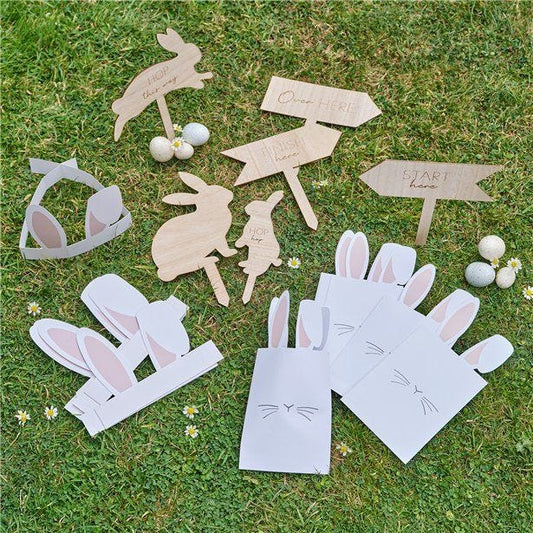 Hey Bunny Wooden Egg Hunt Kit