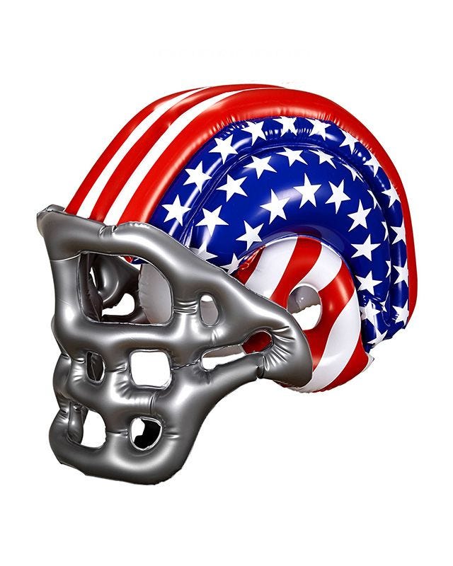 Inflatable Stars & Stripes Amercian Football Helmet