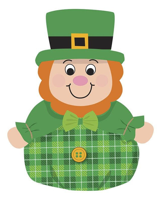 Roly Poly Leprechaun Soft Toy - 15cm