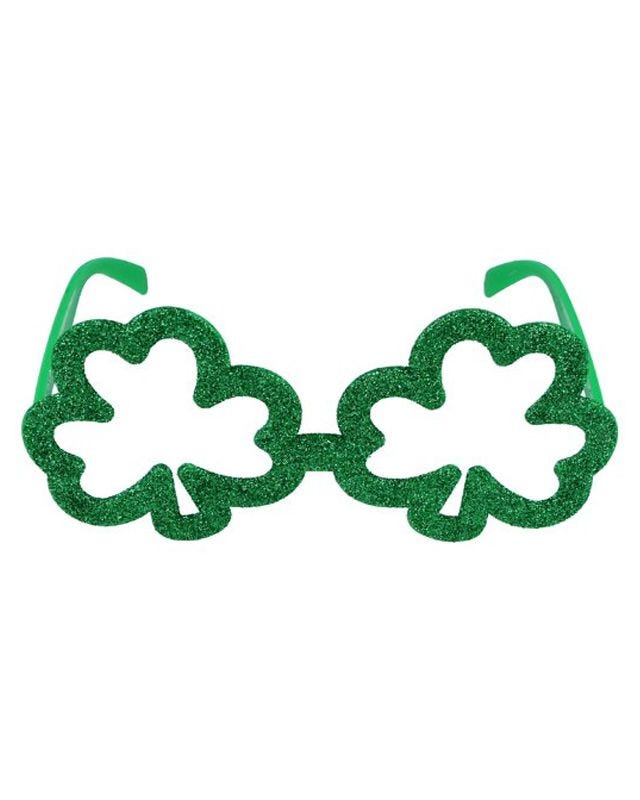 Shamrock Glitter Glasses