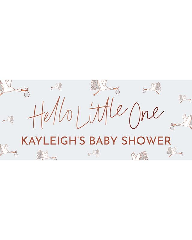 Hello Little One - New Baby Personalised Banner