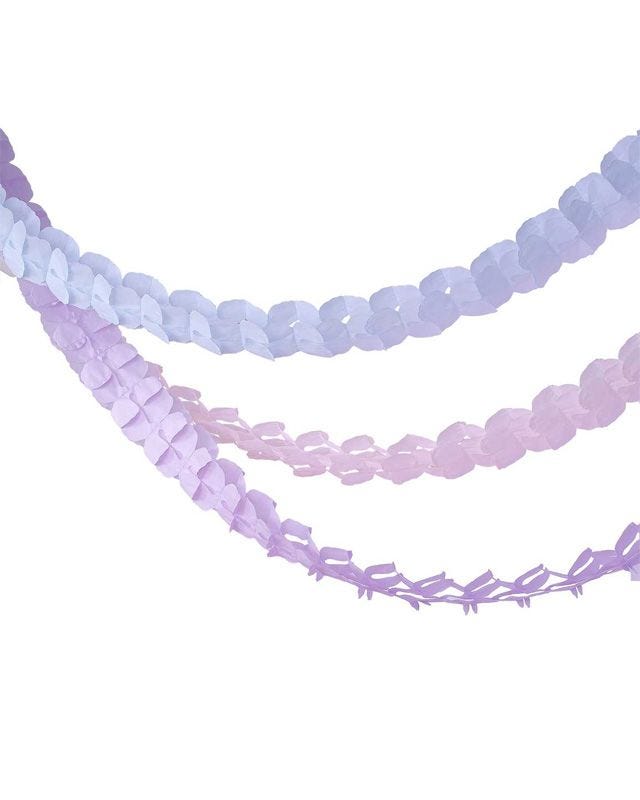 Pastel Wave Tissue Paper Garland - 2.8m