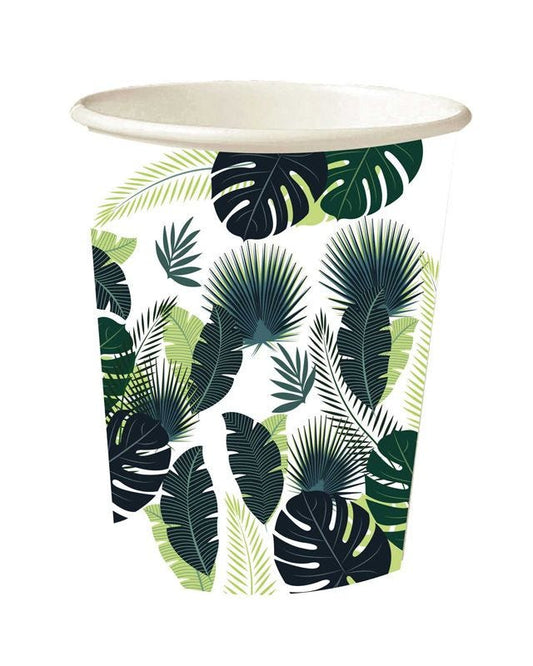 Tropical Leaves Paper Cups