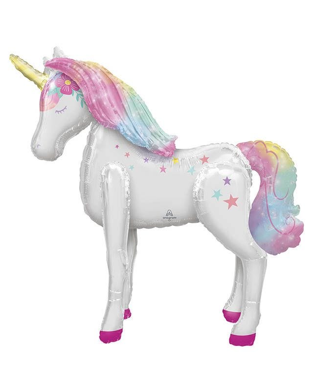 Enchanted Unicorn Airwalker Balloon - 46" Foil