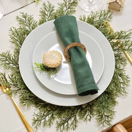 Foliage Christmas Plate Mats - 40cm (4pk)