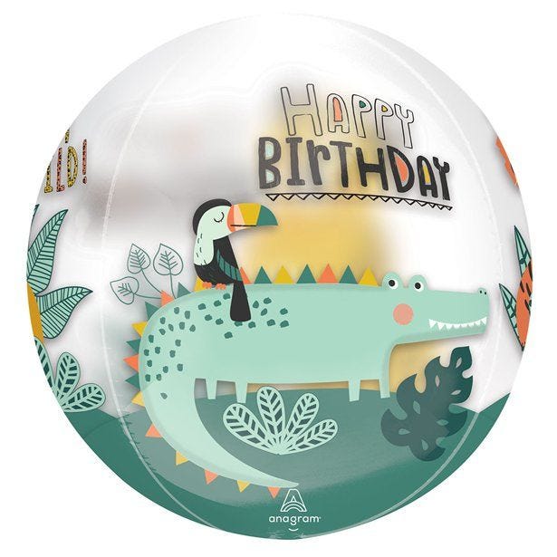 Get Wild Safari Orbz Balloon - 15"