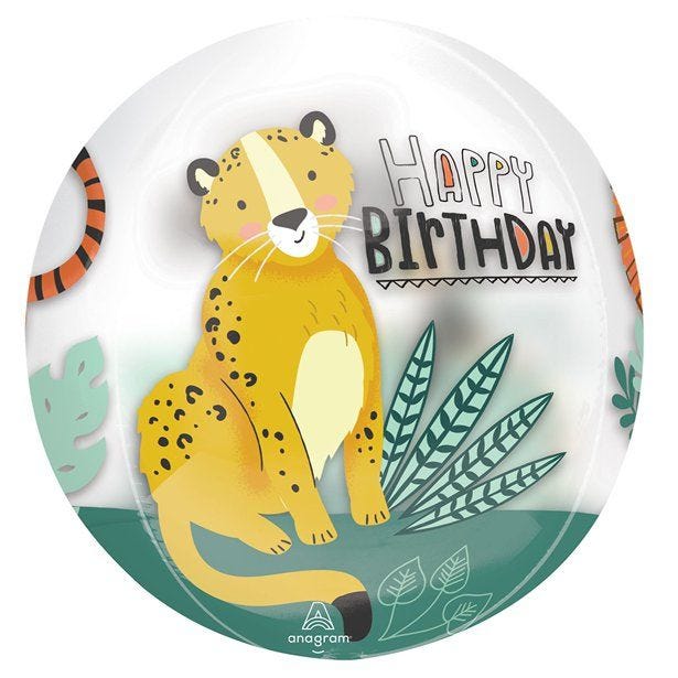 Get Wild Safari Orbz Balloon - 15"