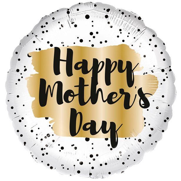 Mother's Day Gold Spot Foil Balloon - 18"