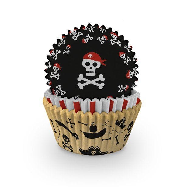 Pirate's Map Cupcake Cases (75pk)