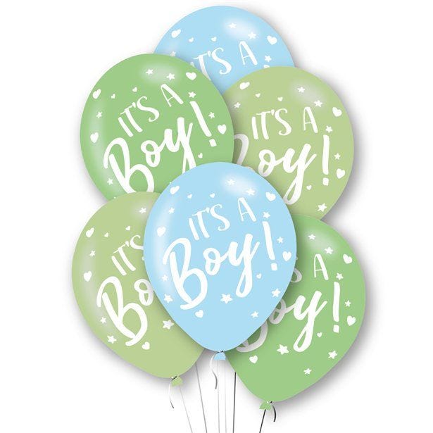 It's a Boy Latex Balloons - 11" (6pk)