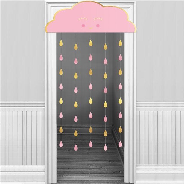 Oh Baby Pink Cloud Door Curtain