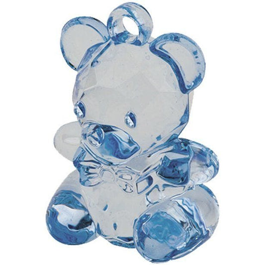 Blue Crystal Teddy - 4.5cm (6pk)