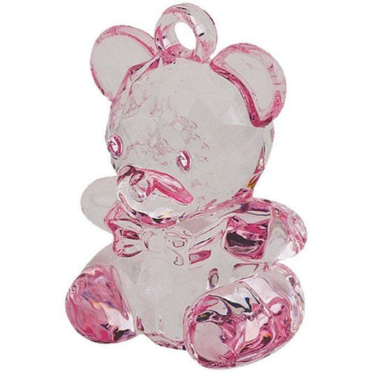 Pink Crystal Teddy - 4.5cm (6pk)