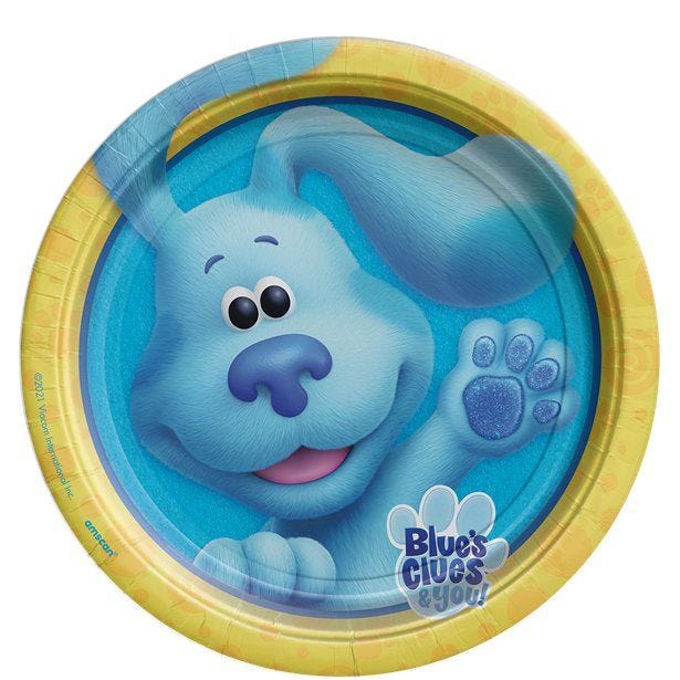 Blue's Clues Paper Plates - 23cm (8pk)