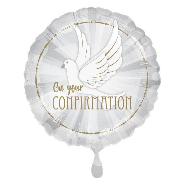 Confirmation Dove Foil Balloon - 18"