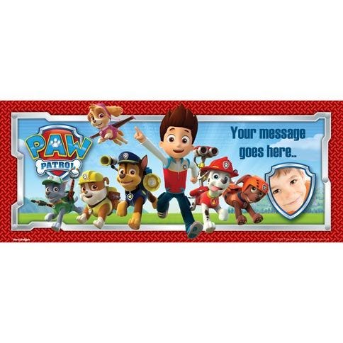 Paw Patrol Friends Personalised Banner